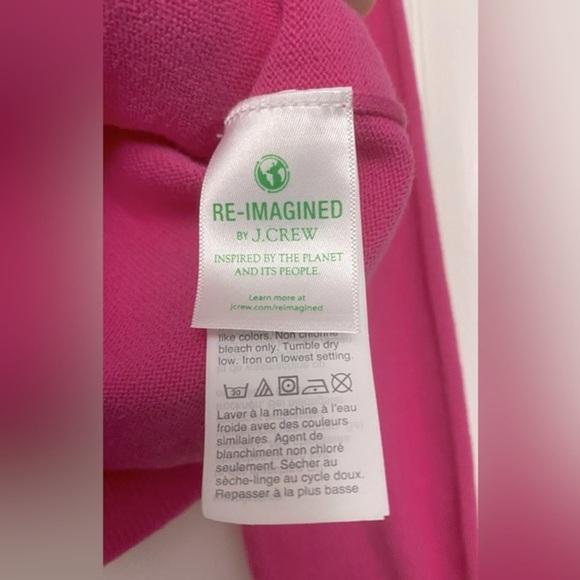 J. Crew Crewcuts Pink Button Down Cotton Cardigan Sweater Size 10 - Picture 4 of 7